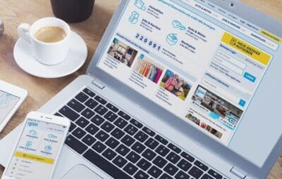 Willhaben - der digitale Marktplatz Österreichs Aufgeklappter Laptop